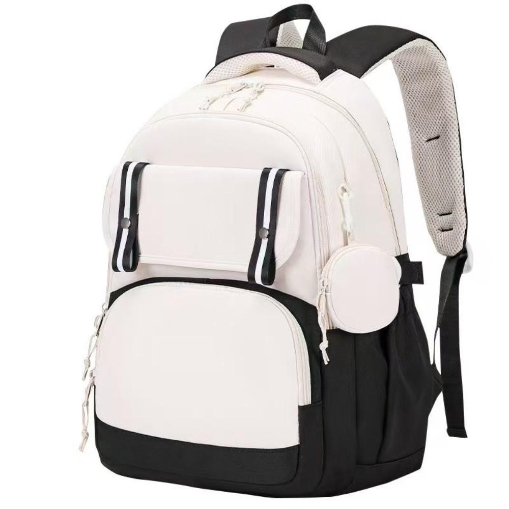 Multiple Pockets Student Backpack Korean Style Shoulders Bag Fashion Student School Bag Girls