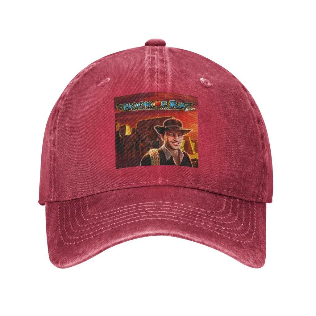 Book of Ra Denim Fabric Cap Casual Baseball Caps Adjustable Hat Summer Unisex Baseball Hats