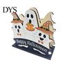 Seasonal Tabletop Ornament Halloween Wooden Napkin Holder, Ghost Pumpkin Decorative Tissue Dispenser, Festive Desktop Decoration Paper Storage