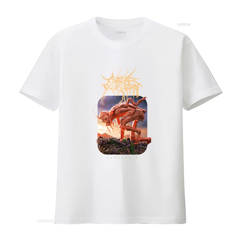 Cattle Decapitation Terrasite T-Shirt Offizielles Band Merch Größen S bis XXL Einzigartiges Artwork Perfekt für Metal-Fans vintage Gewaschen