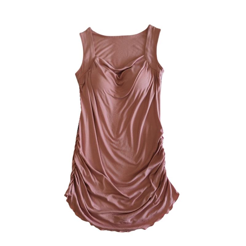 Camisola de Dormir Feminina da Moda para E-commerce Transfronteiriço com Bojos