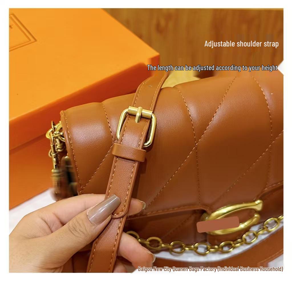 2025 Stylová lesklá taška přes rameno: Všestranná evropská a americká móda pro ženy