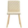 VidaXL Chaises à manger lot de 2 crème tissu, chaise, chaise de salon, chaise d'accent, chaise de cuisine, siège de salle à 4101128
