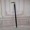93.98 Cm Walking Stick Aluminum Wooden Walking Cane Gift for Grandfather, Father Silver and Black Solid Cane Collector Item
