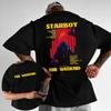 2026 Rapper The Weeknd Starboy Album 2026 Merch T-Shirt Herren Damen Sommer Street Gothic Hip-Hop Vintage Baumwolle Kurzarm Freizeit T-Shirt Casual Tee