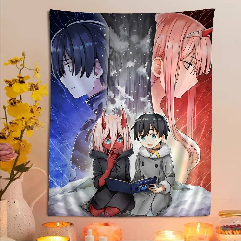 Darling In The Franxx Cartoon Hippie Wall Hanging Tapestries Art Science Fiction Room Home Decor Kawaii Room Decor