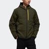 Adidas Neo Cushioned Sports Hooded Jacket Men Outerwear Military-Green DW8151