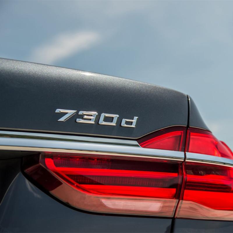 ABS Emblem Glossy Black Car Sticker Badge Decal Body Trunk Decor for BMW 728i 730i 735i 740 745i 750i 760i 730d 740d 750d 760d