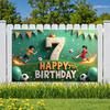 Alles Gute zum 7. Geburtstag Banner Fußball Sport Thema Fußball Veranstaltung Geburtstagsfeier Dekoration Hintergrund Fotografie Hintergrund Requisiten