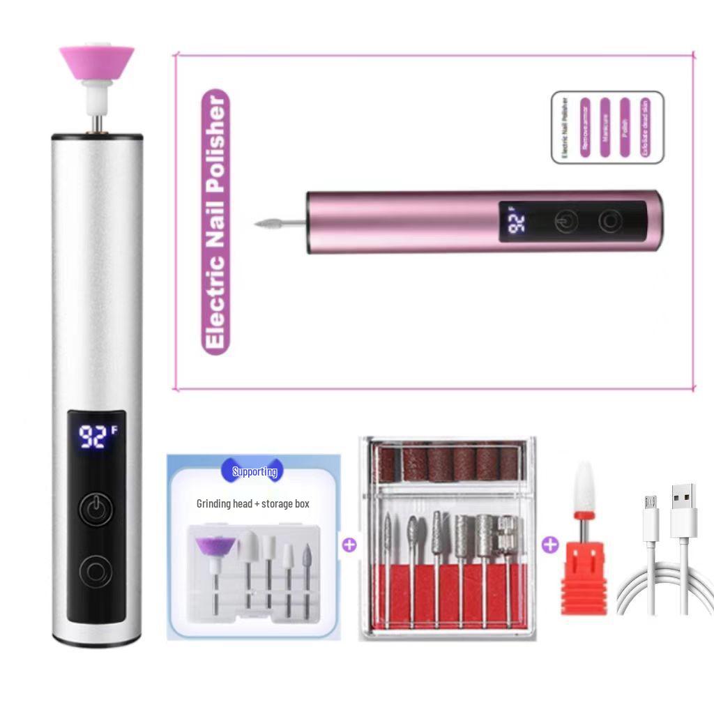 2025 USB Rechargeable Electric Nail Grinder & Engraving Pen with Digital Display and Aluminum Alloy Build