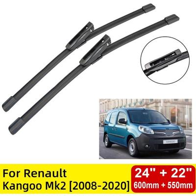 For Renault Kangoo Mk2 2008-2020 24 + 22 Wipers Wiper Blades Wiper Blades