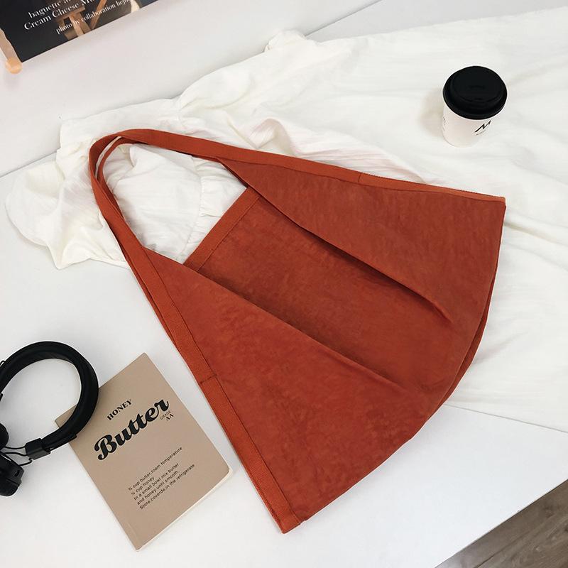Large capacity lightweight umbrella tote bag women's niche lazy wind nylon handbag casual commuter armpit bag