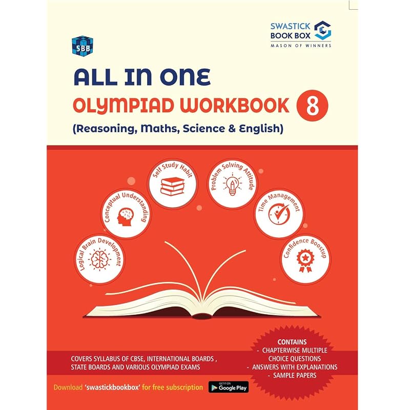All In One Olympiad Workbook for Reasoning, Maths, Science & English Class