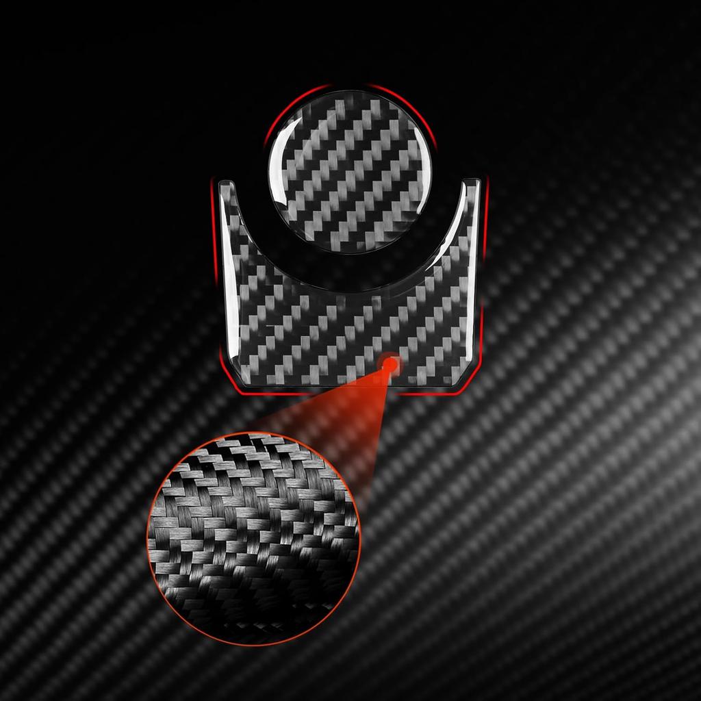 NVCNX Real Premium Carbon Fiber for Toyota Tundra -2026 / Sequoia -2026 2024 2025 Car Center Console Drive Mode Knob Cover Interior Trim Accessories