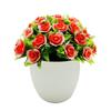 Plastic Indoor Decorative Sphere With Faux Fuchsia Flowers For Office Displays