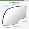 SCITOO Replacement Mirror Glass Driver Side Compatible with 1999-2006 For Chevy Silverado Pickup 2007 For Chevy Silverado Pickup 2000 For Chevy