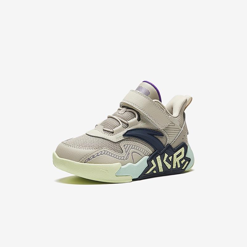 Anta Kids Cement Krypton Synthetic Leather Fabric Trendy Comfortable Versatile Non-Slip Wear-Resistant Low-Top Kids Basketball Shoes A12519932