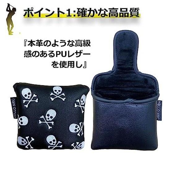 Golf Head Cover Putter Mallet Utility Fairway Wood Driver UT DR FW Small Waterproof Design Conversion Tag.
