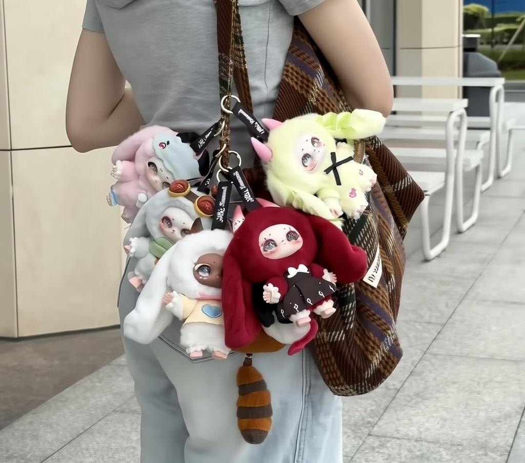 Magical Costume Plush Mascot  Authentic Devil & Angel Motifs  Super Cute Fluffy Design  Approx. 15cm  10 Varieties  Bag Charm  Photography,