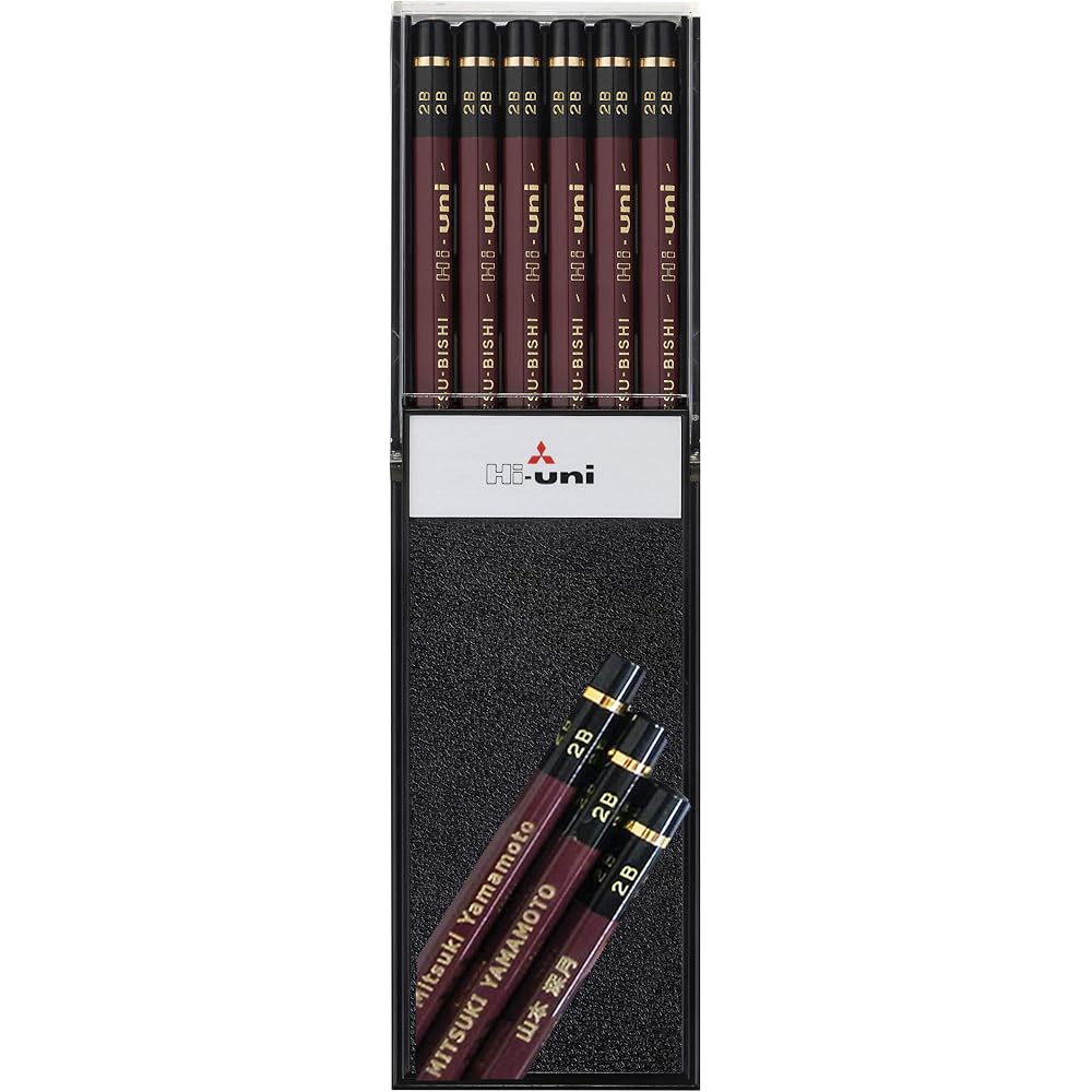 Amazon.co.jp Limited Free Horizontal Mitsubishi Pencil HU2B Premium Pencil Hiuni 2B Exclusive Pla...