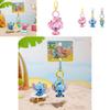 Stitch Summer Beach Keychain With Pvc Charm For Kids And Collectors