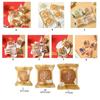100pcs Plastic Mooncake Packaging Bag Frosted Handmade Biscuit Packaging Bag Food Bag   DIY
