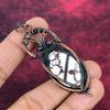 Wild Horse Magnesite Gemstone Pendant Handmade Copper Wire Wrapped Dainty Jewelry
