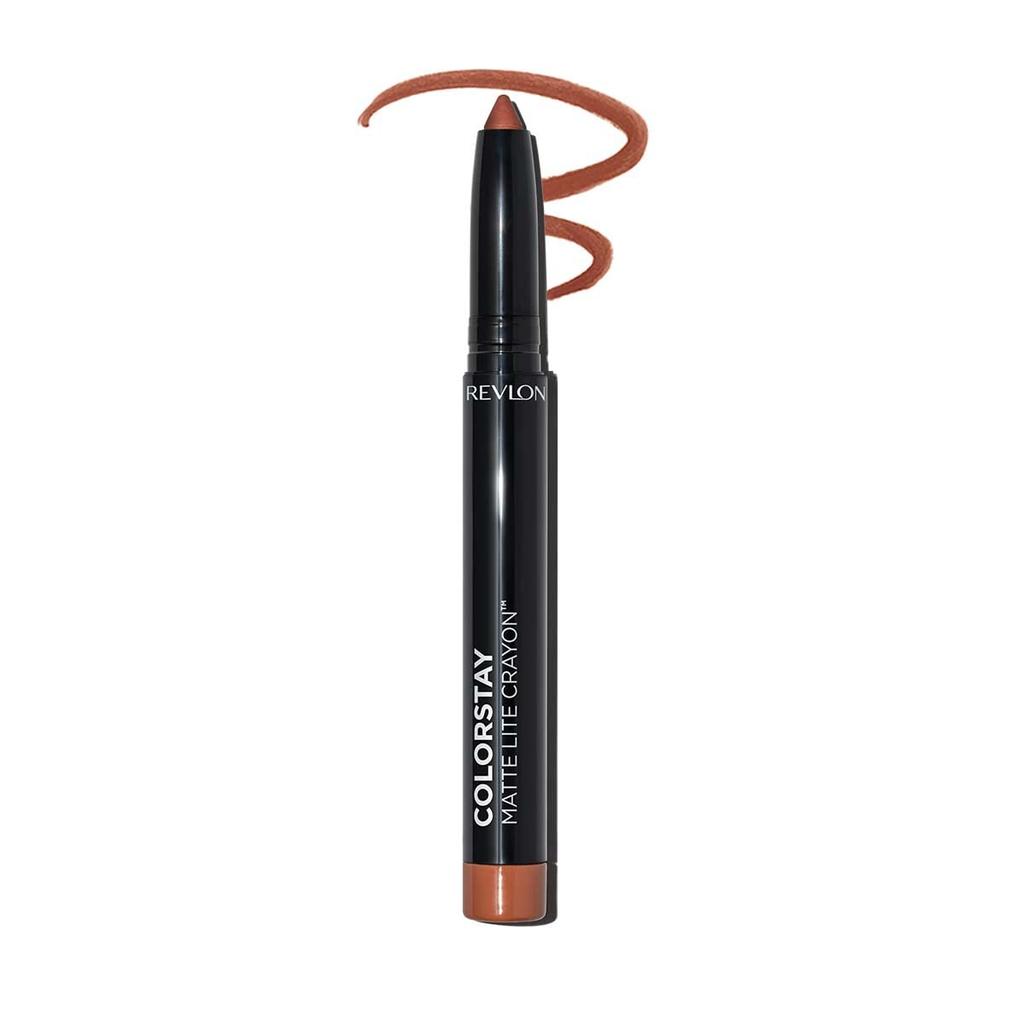 Revlon Colorstay Matte Lite Crayon 002 Clear the Air Color Chocolat Brown Crayon Colorstay Matte Lite 002 Clear the Air Image (yet) lip/Revlon