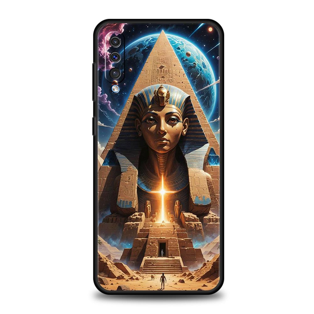 Egypt Egyptian God Pyramid Case For Samsung A56 A36 A26 A24 A16 A14 A12 A32 A50 A70 A20E A20S A22 A34 A54 A42 A52 5G A06 Cover