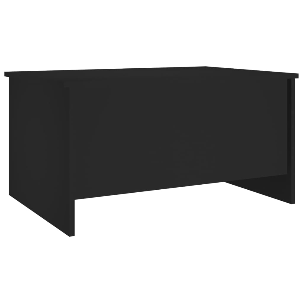 Coffee Table Black 80 x 55.5 x 41.5 cm Engineered Wood