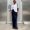 2026 Summer Simulated Silk Satin Skirt Woman Wrap Hip High Waist Solid Vintage Skirts Women Casual Elegant Mermaid Skirt Female Clothing 24132