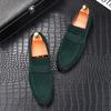 Neue Herren Charm Spitz Wildleder Slipper Penny Oxford Flats Freizeitschuhe Homecoming Hochzeitskleid Abschlussball Zapatillas Hombre