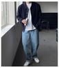 Men's Korean Style Bright Red Knit Cardigan - Autumn/Winter, Year of the Rabbit Edition, with Lapel and Solid Color Design.