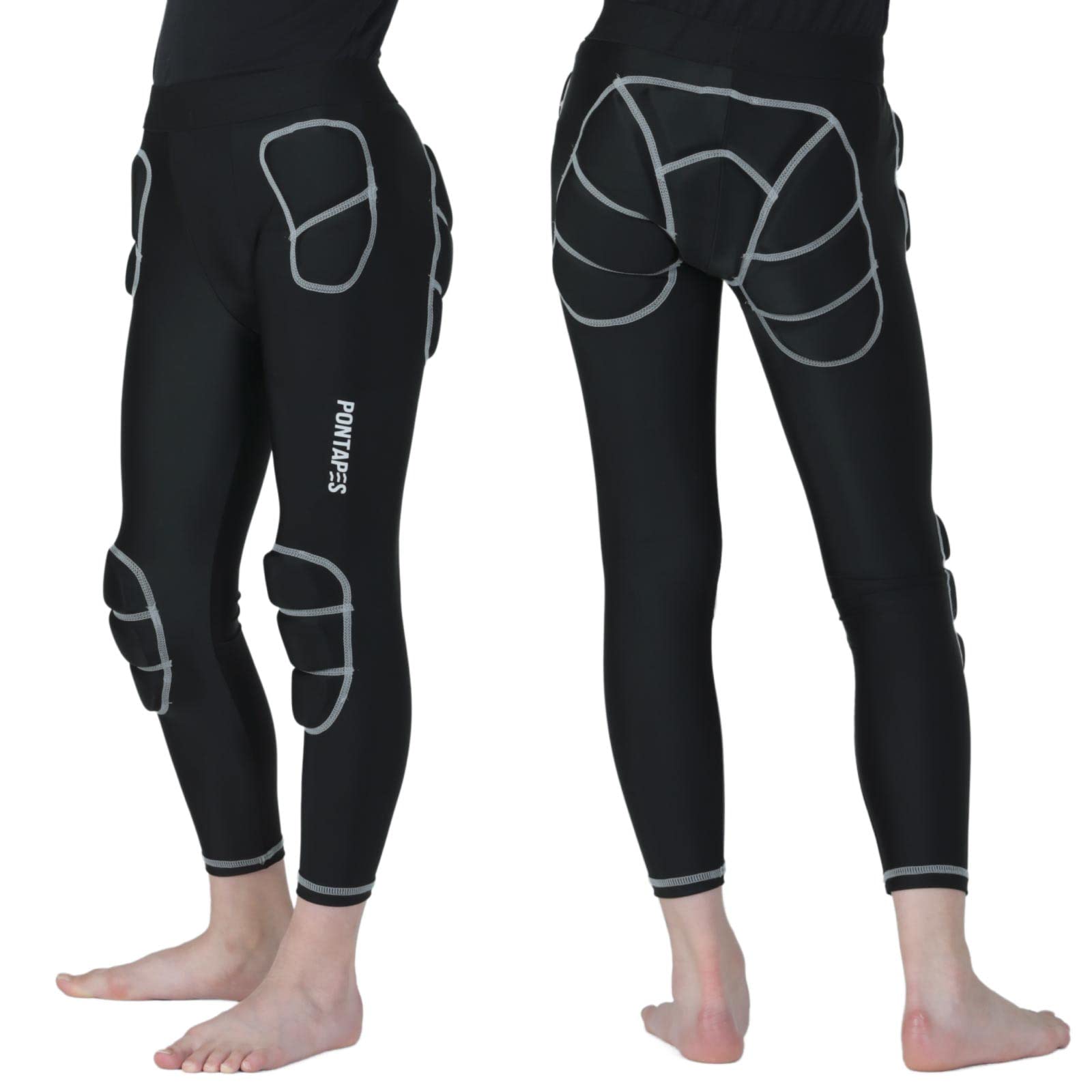 

PONTAPES Детский сноубордический набедренный протектор с длинной спиной, амортизация при падении, включает в себя наколенник 140 размера, набедренный протектор, набедренная накладка, накладка на ягодицу