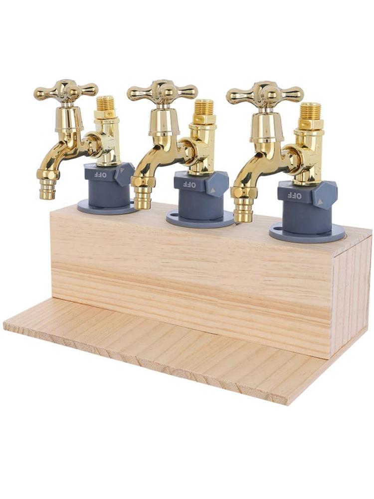 Dřevěný dávkovač na whiskey, dávkovací kohoutek, dávkovač nápojů, lihovin, láhev na whiskey, domácí bar, párty barové příslušenství