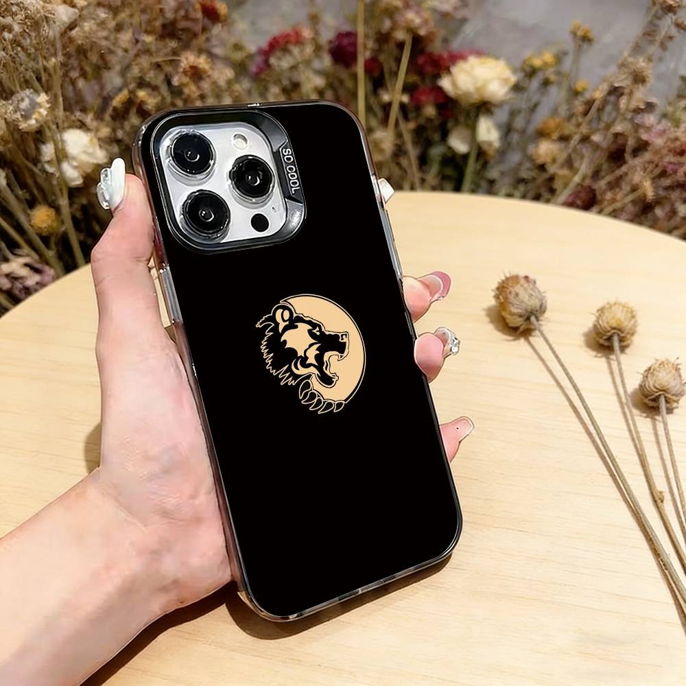 

Turk Wolf Phone Case For iPhone 17,16,15,14,13,12,11 Plus,Pro Max,XS,Colorful Silver Black Cover iPhone16Pro