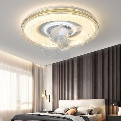 Inverter LED Ceiling Fan Light Dining Room 360° Rotate Electric Fan Lamp Household Copper Motor Ceiling Fan Light 96W
