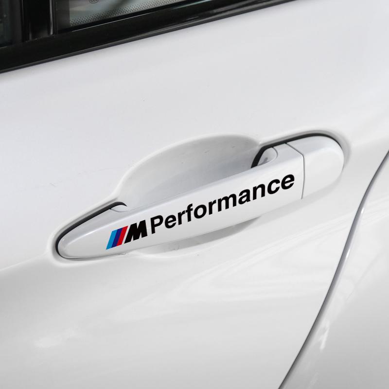 4pcs Car Door Handle Transparent 3D Stickers For BMW M M3 M4 M5 E39 E60 E90 E46 E36 X1 X5 X3 X7 X6 F10 F20 F30 G20 G30 Performance