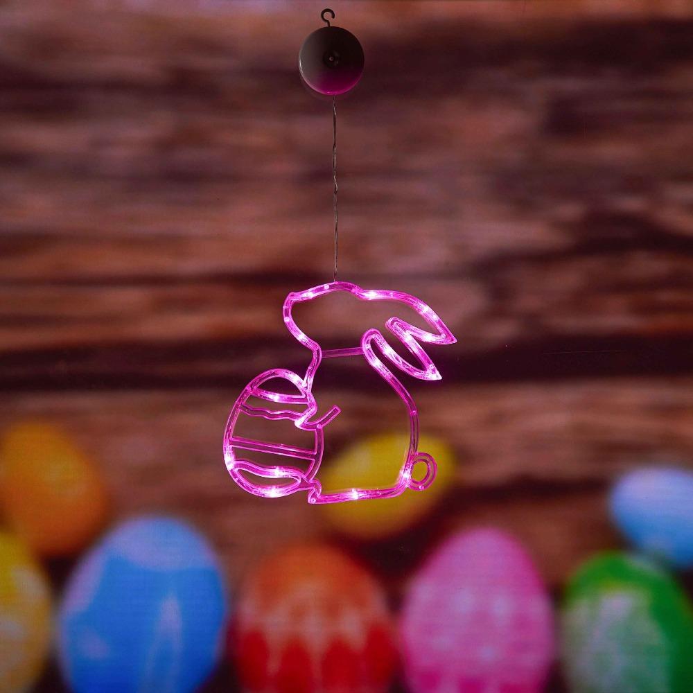 Multicolor Egg Suction Cup Light Plastic Atmosphere Light New Easter Window Lights  Party
