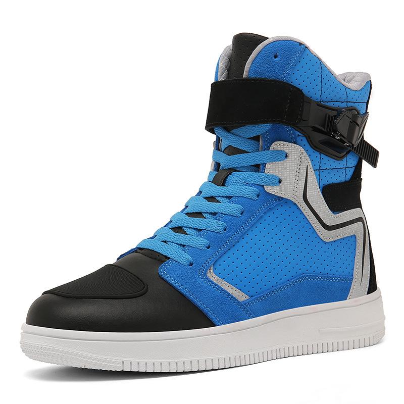 New large-sized high-top motorcycle riding shoes for autumn and winter, all-season off-road motorcycle shoes, and cycling racing boots