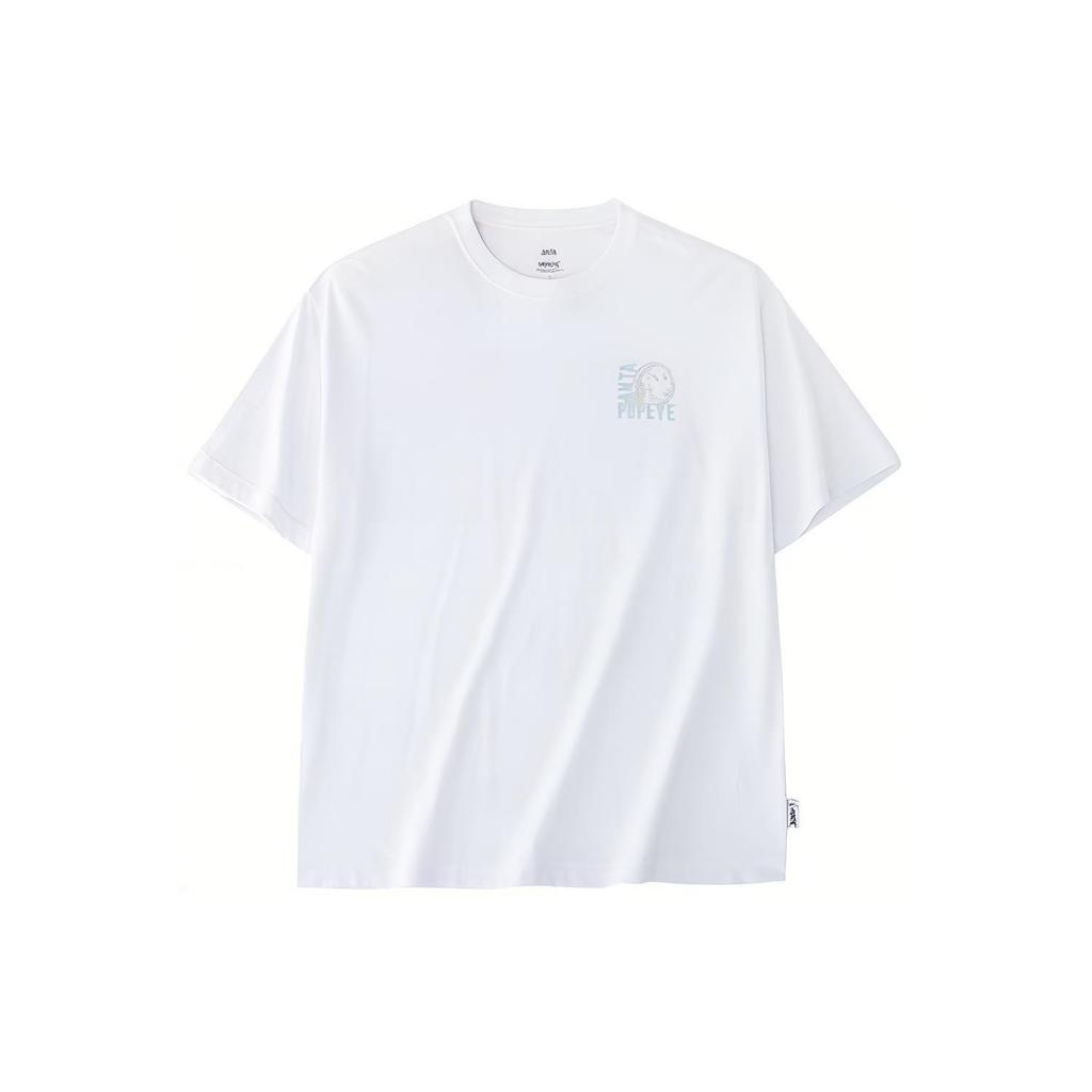 Anta x POPEYE Life Collection T Shirt Men's Pure White 152428150-1