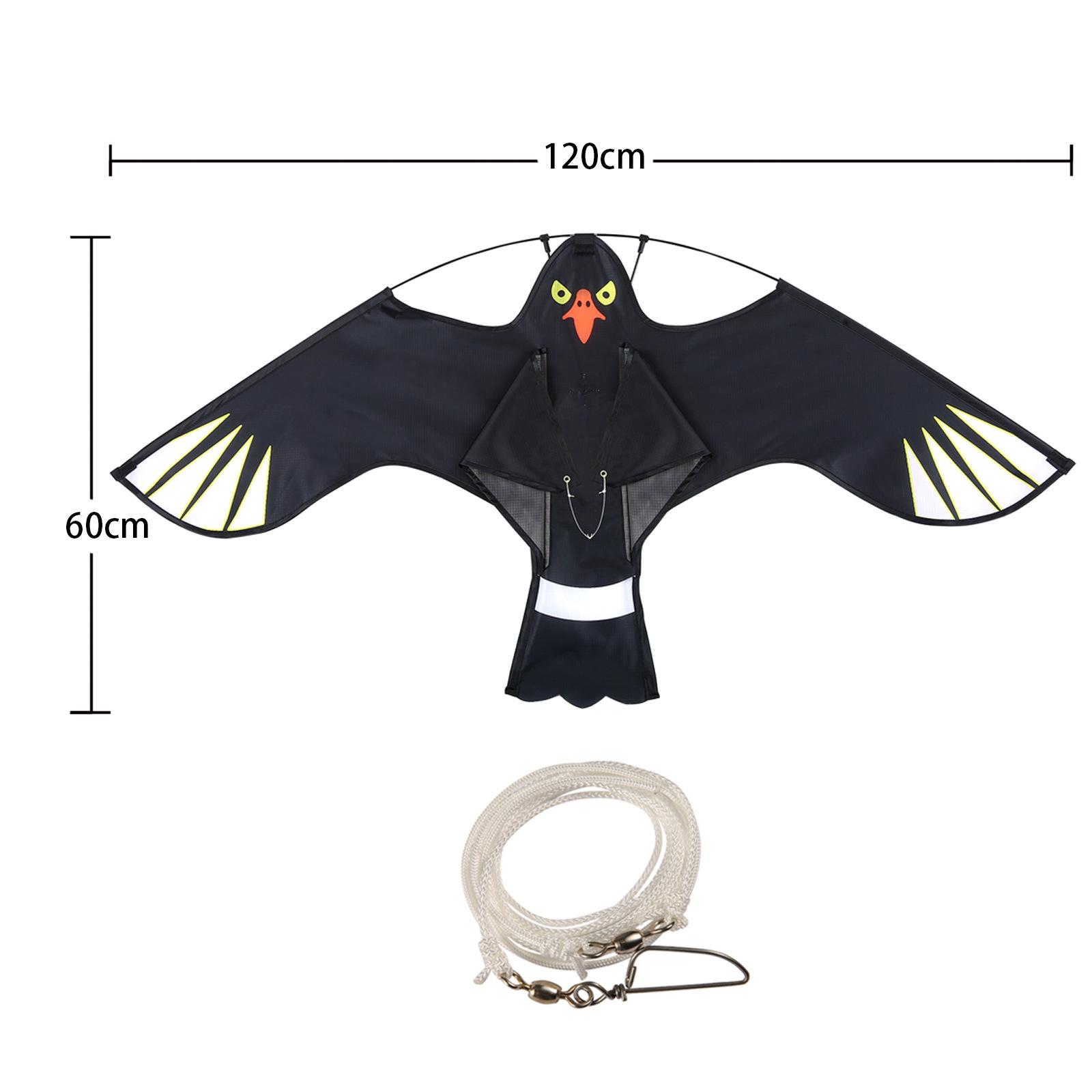 

Hawk Bird Scare Kite, Eagle Decoy Kite For Farm Garden Yard Bird Repellent 1.2M