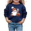 Boys Girls Child Fashion Daily Versatile Casual Crewneck Sweatshirts Daily Long Sleeve Patchwork Top Sweatshirts