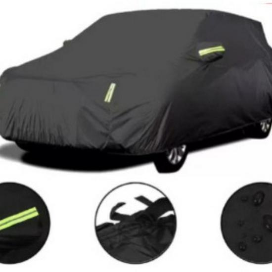 

Oxford Cloth Single-Layer Car Cover: Universal Sunshade, Sunproof & Rainproof Black XL чорний