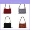 Mini Velvet Woven Children's Handbag With Pearls For Stylish Kids In Various Colors
