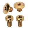 RISK Titanium Alloy Separate Oil Cylinder Lid Bolts Bicycle Hydraulic Brake Bolt for M610 M615 M675 M785 Gold