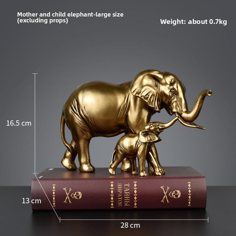 Simulation Elefant Harz Handwerkskunst Ornament Haus Schreibtisch Wohnzimmer Couchtisch Weinschrank Statue Dekoration