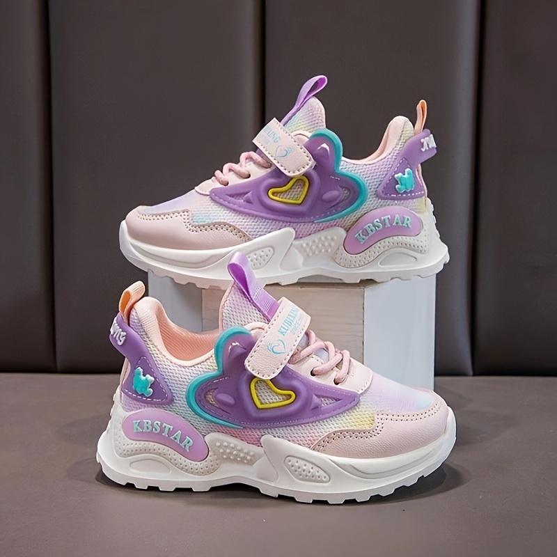 

[Новая спортивная обувь для девочек] Дышащая сетчатая спортивная повседневная обувь для девочек | Модная и универсальная, противоскользящая, новая 37 фиолетовый