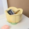 Flower Shape Storage Box Innovative Cute Resin Storage Decorative Ornament for Entryway Desk