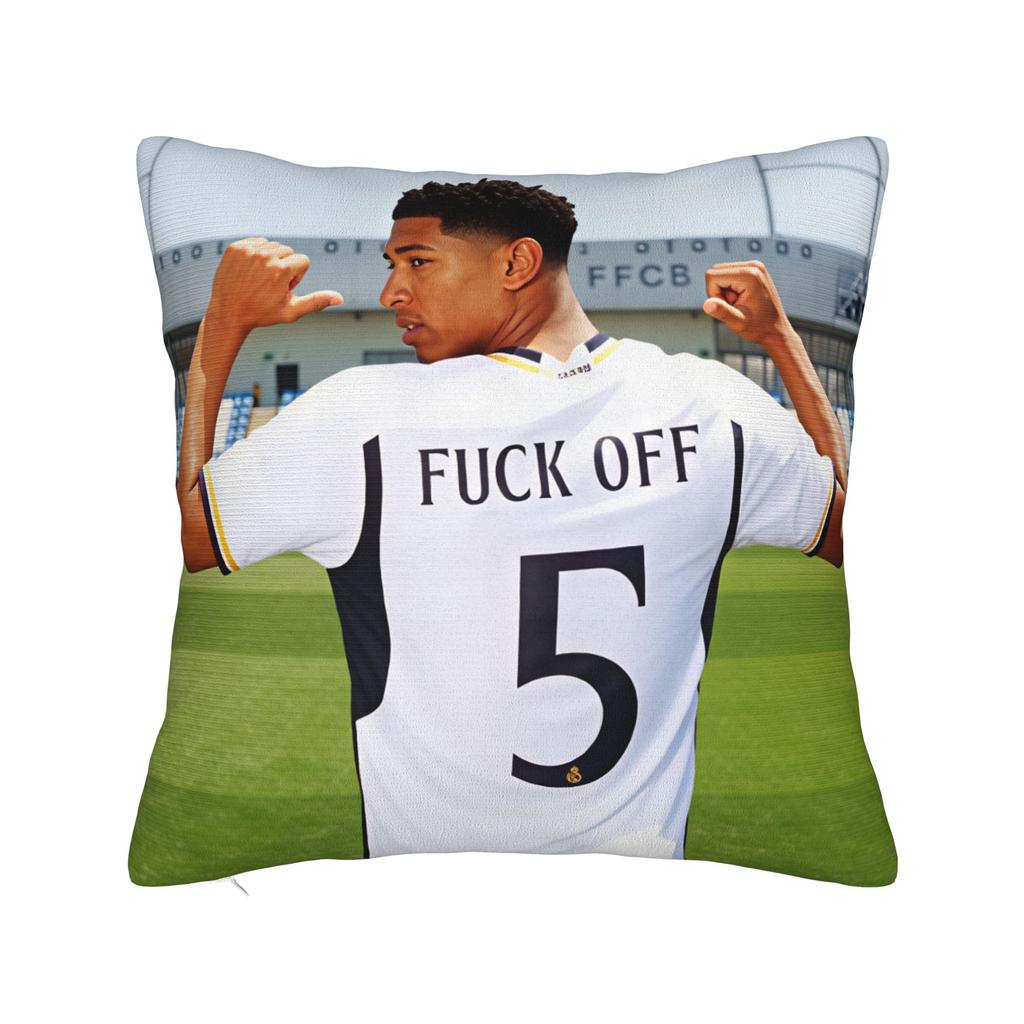 Pink Jude Bellingham Pillowcases Funny Pillow Case For Couch Sofa Bedroom Soft Pillow Cover